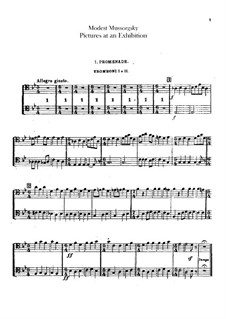 Complete Cycle: For orchestra – tuba and trombones parts by Modest Mussorgsky