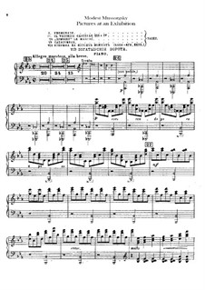 Complete Cycle: For orchestra – piano part by Modest Mussorgsky