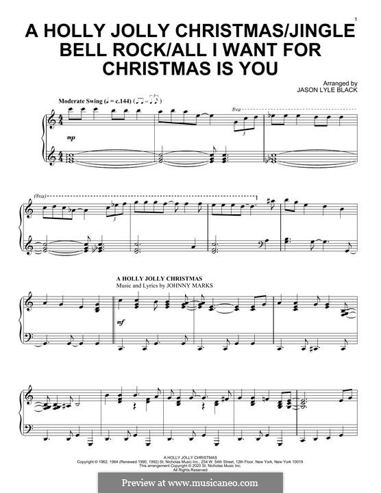 A Holly Jolly Christmas / Jingle Bell Rock / All I Want For Christmas Is You: A Holly Jolly Christmas / Jingle Bell Rock / All I Want For Christmas Is You by Johnny Marks