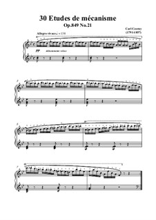 Nos.21-30: No.21 Allegro vivace B flat Major by Carl Czerny