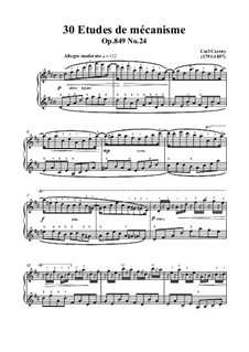 Nos.21-30: No.24 Allegro moderato in D Major by Carl Czerny
