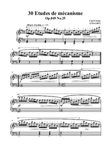 Nos.21-30: No.25 Allegro en galop in D Major by Carl Czerny