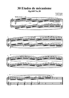Nos.21-30: No.30 Molto vivace in C Major by Carl Czerny