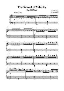 Exercises No.1-10: Exercise No.4 by Carl Czerny