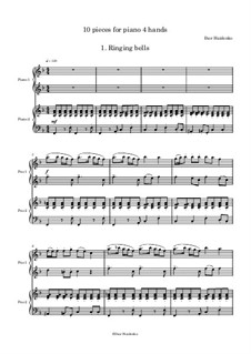 10 pieces for piano 4 hands: 10 pieces for piano 4 hands by Igor Haidenko