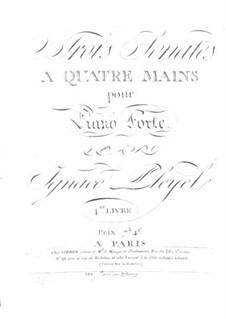 Three Sonatas for Piano Four Hands: Three Sonatas for Piano Four Hands by Ignaz Pleyel