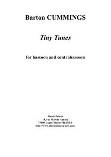 Tiny Tunes for bassoon and contrabassoon: Tiny Tunes for bassoon and contrabassoon by Barton Cummings