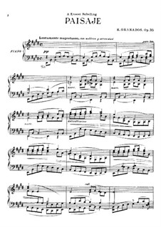 Paisaje, Op.35: Paisaje by Enrique Granados