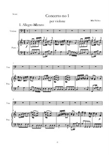 Concerto No.1 C-dur: For violone and piano by Michał Bylina