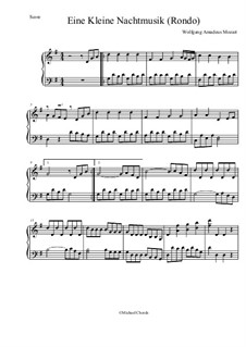Rondo: Facil para o piano by Wolfgang Amadeus Mozart