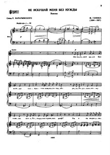Romances and Songs: Para vocais e piano by Mikhail Glinka