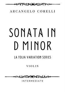 Sonata No.12 'La Folia': parte Solo by Arcangelo Corelli