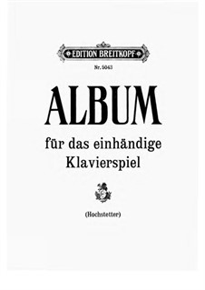 Album für das einhändige Klavierspiel. Acht Stücke für die linke oder rechte Hand allein: Album für das einhändige Klavierspiel. Acht Stücke für die linke oder rechte Hand allein by Johann Sebastian Bach, Max Reger, Robert Schumann, Frédéric Chopin, Géza Zichy