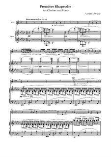 Rhapsody No.1 in G Flat Major, L.116: parte piano by Claude Debussy