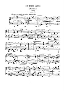 Six Pieces, Op.118: No.1 Intermezzo in A Minor by Johannes Brahms