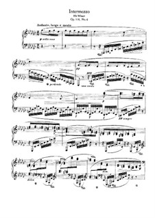 Six Pieces, Op.118: No.6 Intermezzo in E Flat Minor by Johannes Brahms