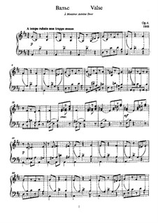 Waltz-Caprice, TH 126 Op.4: Para Piano by Pyotr Tchaikovsky
