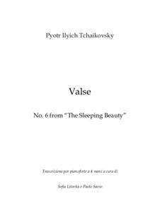 Waltz: para piano de quadro mãos by Pyotr Tchaikovsky