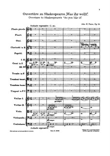 As You Like It. Overture, Op.28: As You Like It. Overture by John Knowles Paine