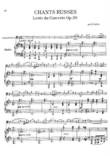 Russian Concert, Op.29: para Violoncelo e piano by Édouard Lalo