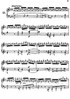 Tausig Edition: estudo No.13 by Muzio Clementi