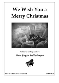 We Wish You a Merry Christmas, for Piano: For easy notes by folklore