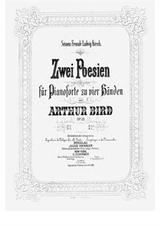 Two Poems, Op.25: primeira parte, segunda parte by Arthur Bird