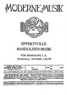 Zwei Volkslieder für Mandolinenorchester: Zwei Volkslieder für Mandolinenorchester by folklore, Friedrich Silcher
