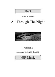 All Through the Night: para flauta e piano by folklore