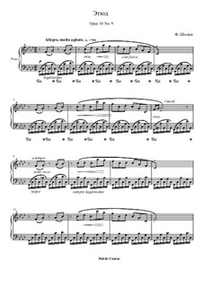 No.9 in F Minor: Para Piano by Frédéric Chopin
