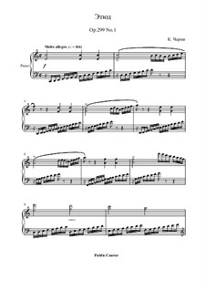 Exercises No.1-10: Exercise No.1 by Carl Czerny