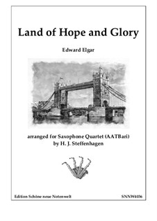 Pomp and Circumstance: For saxophone quartet (AATBari) by Edward Elgar