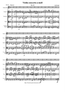 Violin Concerto No.22 in A Minor, WI:22: Version for violin and string orchestra by Giovanni Battista Viotti
