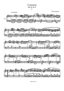 Sonatina No.4: movimento I by Muzio Clementi