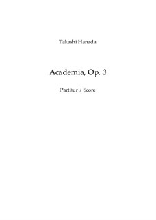 Academia, Op.3: Academia by Takashi Hanada