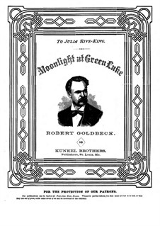 Pieces for Piano: Moonlight at Green Lake by Robert Goldbeck