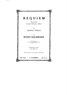 Requiem: réquiem by Rubin Goldmark