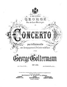 Cello Concerto No.6 in D Major, Op.100: Parte de solo by Georg Goltermann