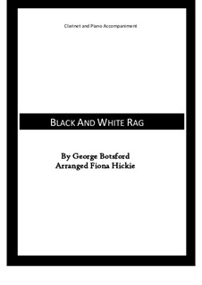 Black and White Rag: para clarinete e piano by George Botsford