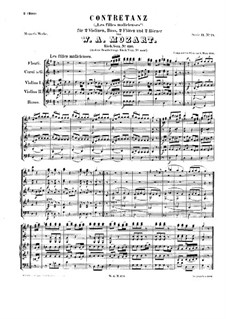 Contredanse for Orchestra in G Major 'Les filles malicieuses', K.610: Contredanse for Orchestra in G Major 'Les filles malicieuses' by Wolfgang Amadeus Mozart