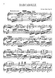 Barcarolle, Op.14: Barcarolle by Adrian Dahl