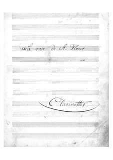 La rose de Saint-Flour: parte clarinetes by Jacques Offenbach