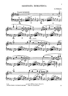 Serenata Romanesca in D Flat Major: Para Piano by Giuseppe Ferrata