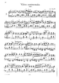 Thirty-Four Sentimental Waltzes, D.779 Op.50: Waltzes No.1-12 by Franz Schubert
