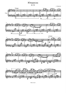 Humoresque in F Sharp Major, B.138: Para Piano by Antonín Dvořák