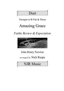 Solo instrument and piano version: For Bb trumpet and piano – full set by folklore