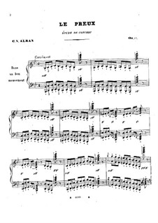 Le preux, Op.17: Para Piano by Charles-Valentin Alkan