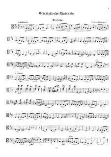 Orientalische Fantasie für Violine Solo und Streichquintett (oder Klavier): Bratschenstimme by Georg Wilhelm Rauchenecker