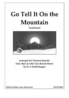 Go, Tell it on the Mountain: para quarteto de clarinete by folklore