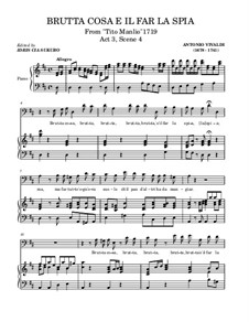 Tito Manlio, RV 738: Brutta Cosa e il far La spia by Antonio Vivaldi